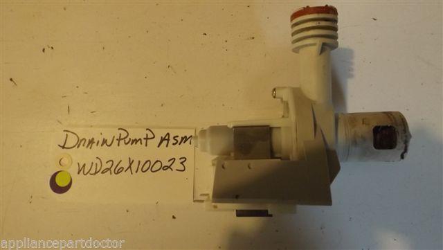 GE Dishwasher WD26X10023 Drain Pump used part GE Dishwasher WD26X10023 Drain Pump used part